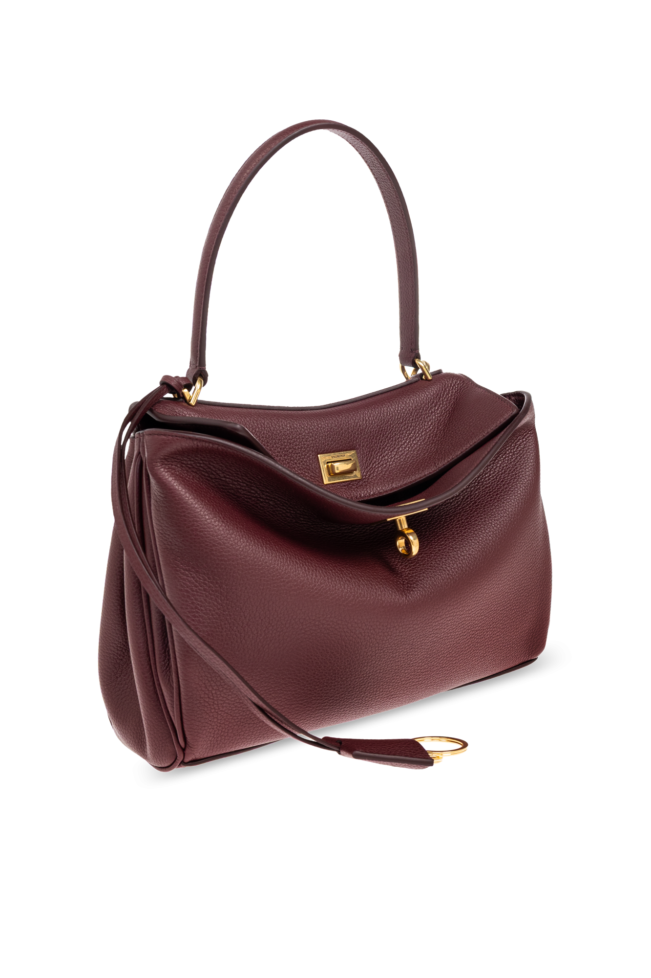 ミュージシャン 373 ENAMEL LIVE BAG (BURGUNDY) Burgundy Handbag Rodeo Small Balenciaga - Vitkac AS